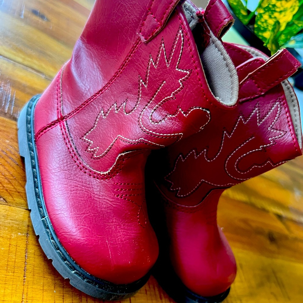 Red Cowboy Boots 4T